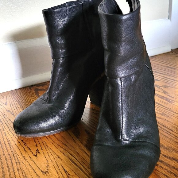 rag & bone shoes New York Boot / Black Leather / Size US 6 - Picture 4 of 13